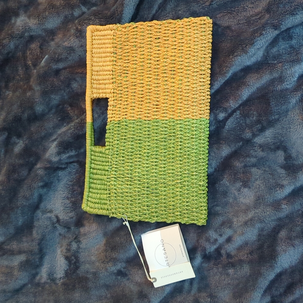 NWT ✨ artesano Anthropologie straw clutch